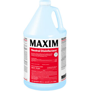 MAXIM Neutral Disinfectant, 1 gallon jug.